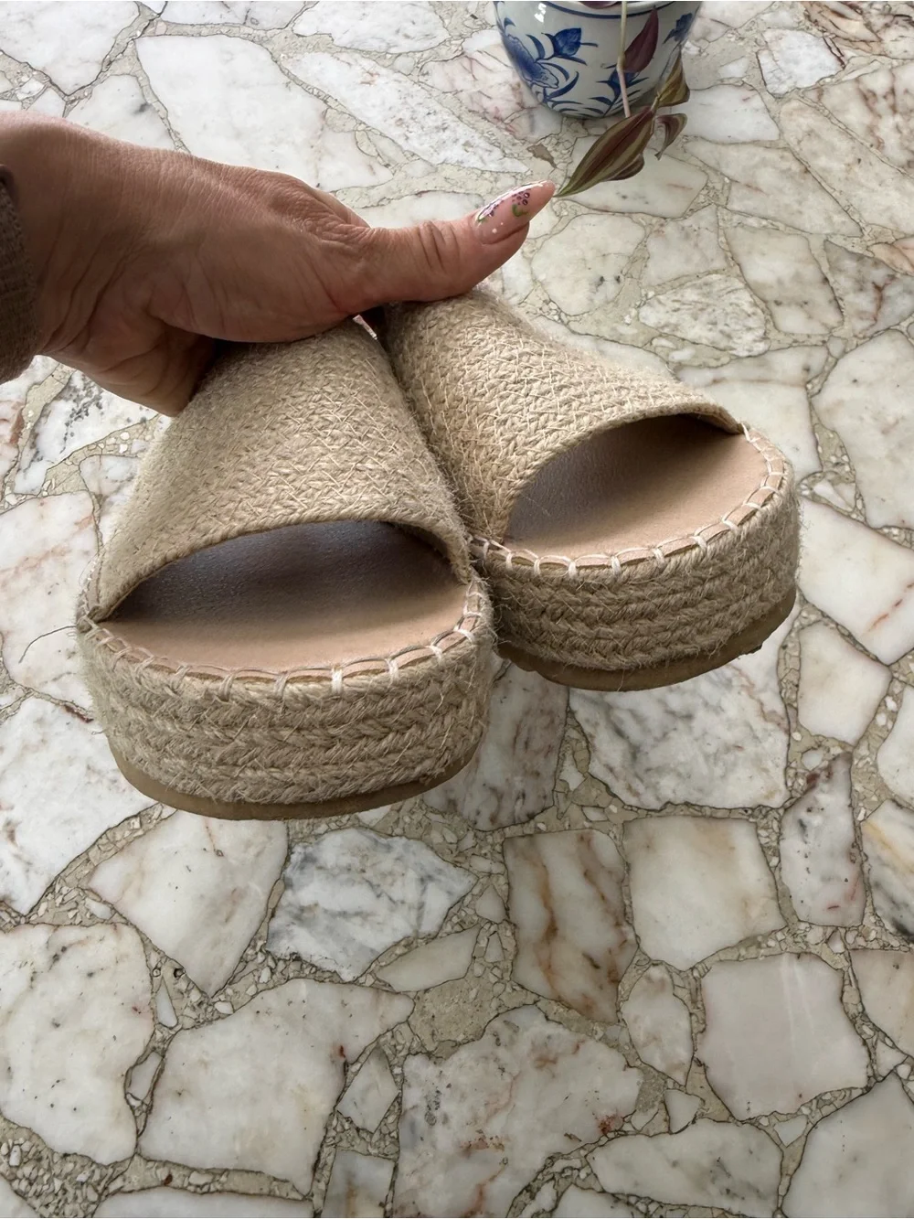 Beach by Matisse Natural Woven Platform Slide
